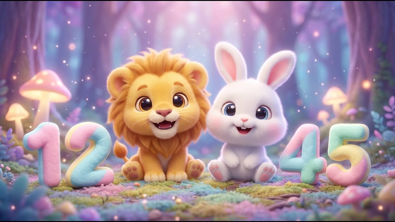 신나는 동물 숫자 송 🦁🐘  1부터 5까지 세어봐요  인기 동요 2026  꼬마 멜로디