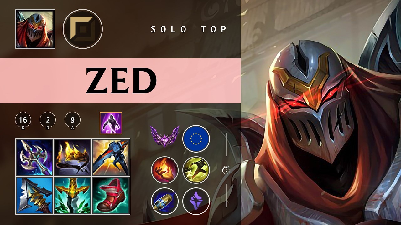 Zed Top vs Kog'Maw - EUW Master Patch 26.05