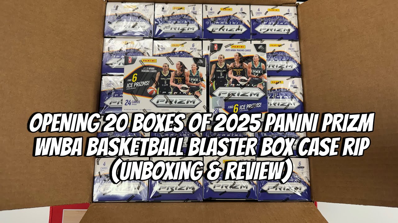 Opening 20 boxes 2025 Panini Prizm WNBA Basketball Blaster Box Case Rip (Unboxing & Review) 