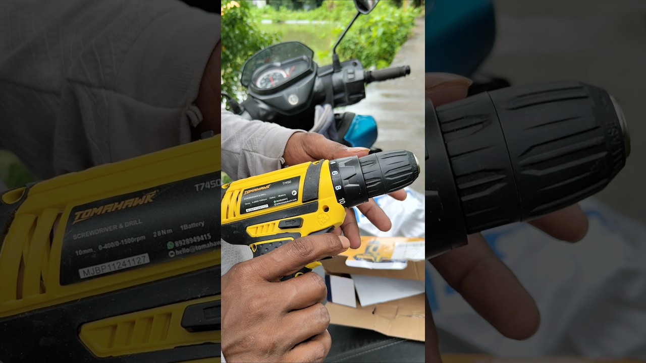 Cordless Drill Machine Unboxing 🔥 | Powerful DC Motor Tool #Shorts #DIY #Experiment
