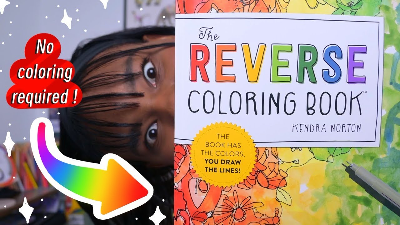I tried the REVERSE COLORING BOOK!! | *only 10 months after it was trending*