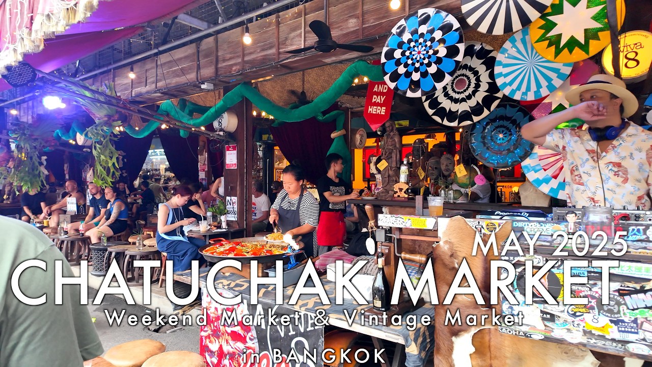 Bangkok Chatuchak Weekend Market&Bangsue Junction  / Souvenirs shops  - Morning Time  ( MAY 2025)