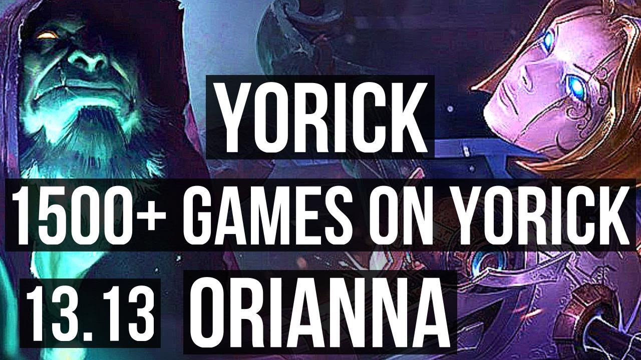 YORICK vs ORIANNA (MID) | 2.9M mastery, 1500+ games, 4/1/5 | EUW Master | 13.13