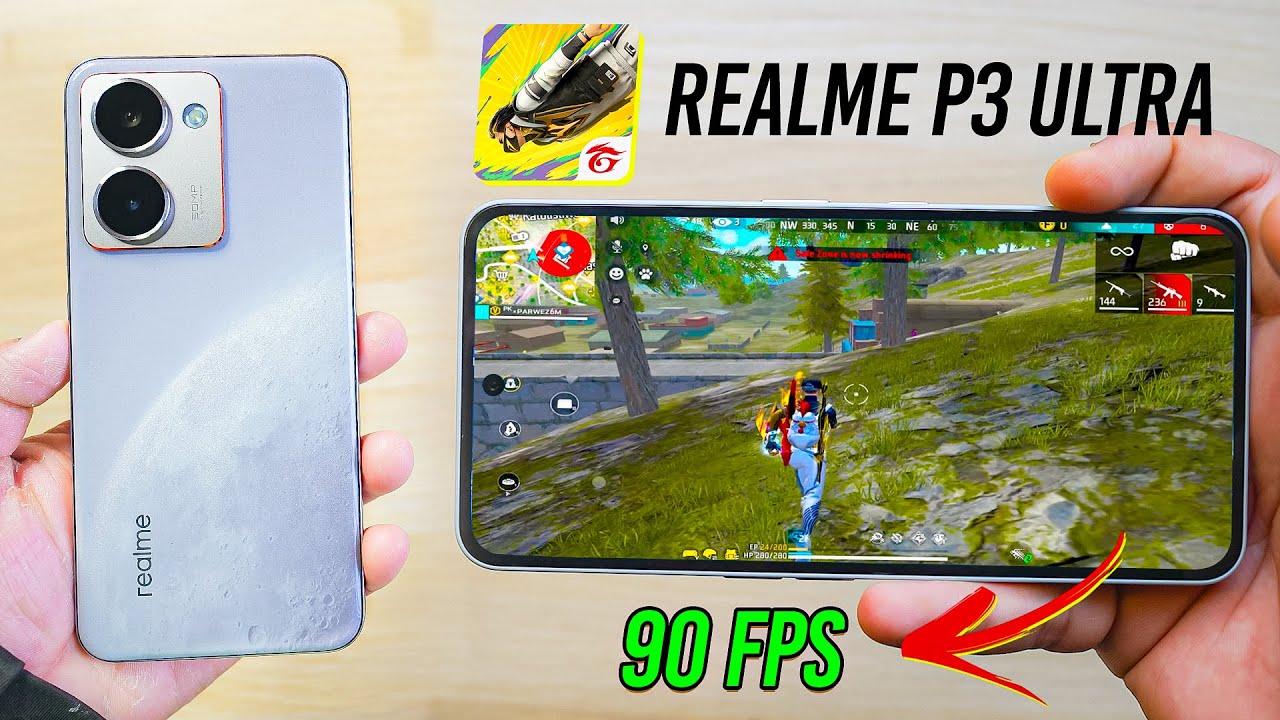 🔥Realme P3 Ultra Free Fire Test: Maximum Performance at 90FPS🔥
