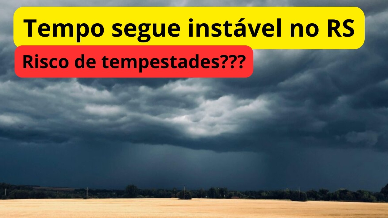Risco de tempestades no RS???