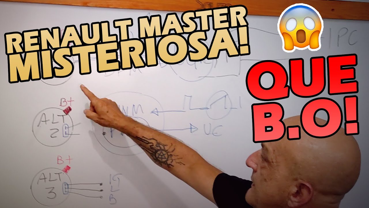 LUZ da BATERIA ACESA, mas CARREGA! B.O Renault Master