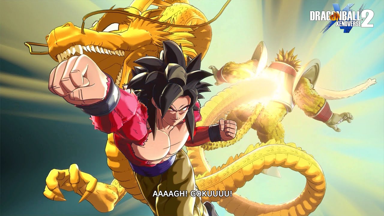 DBXV2: SSJ4 Goku DEFEATS Great Ape Baby Vegeta! *NEW* DLC 14 ALTERNATE STORY MODE CUTSCENE & FIGHT