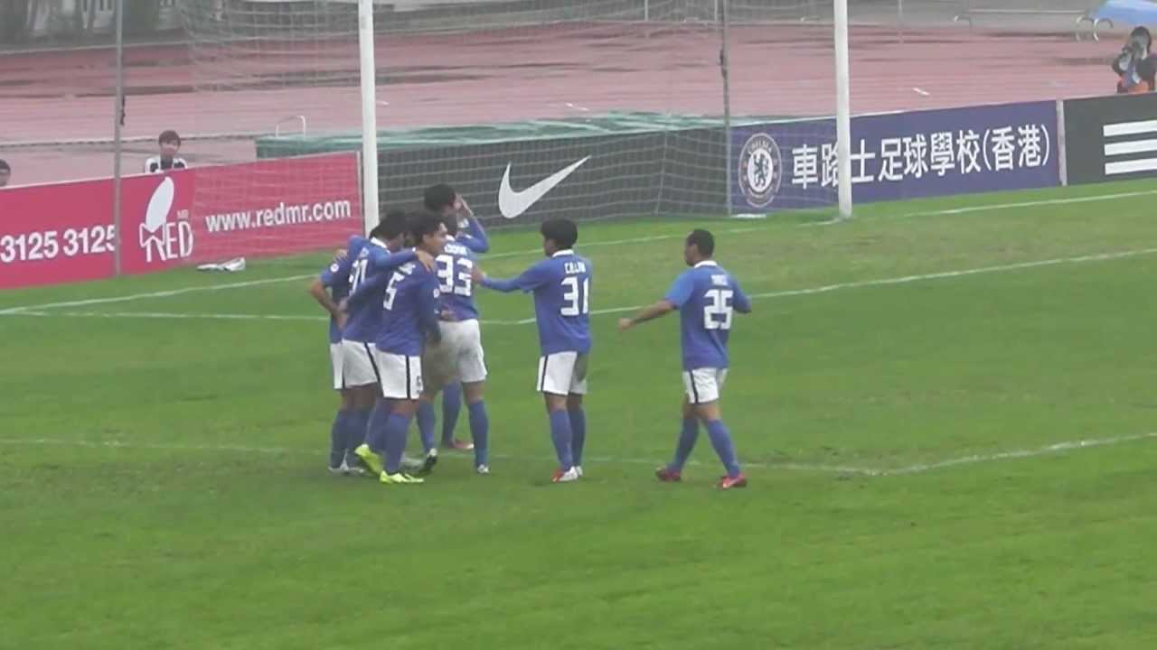 1. 7"橫濱FC(香港)吉武剛引球入禁區前，放甩李志豪乘葉鴻輝出迎之際射入1:0