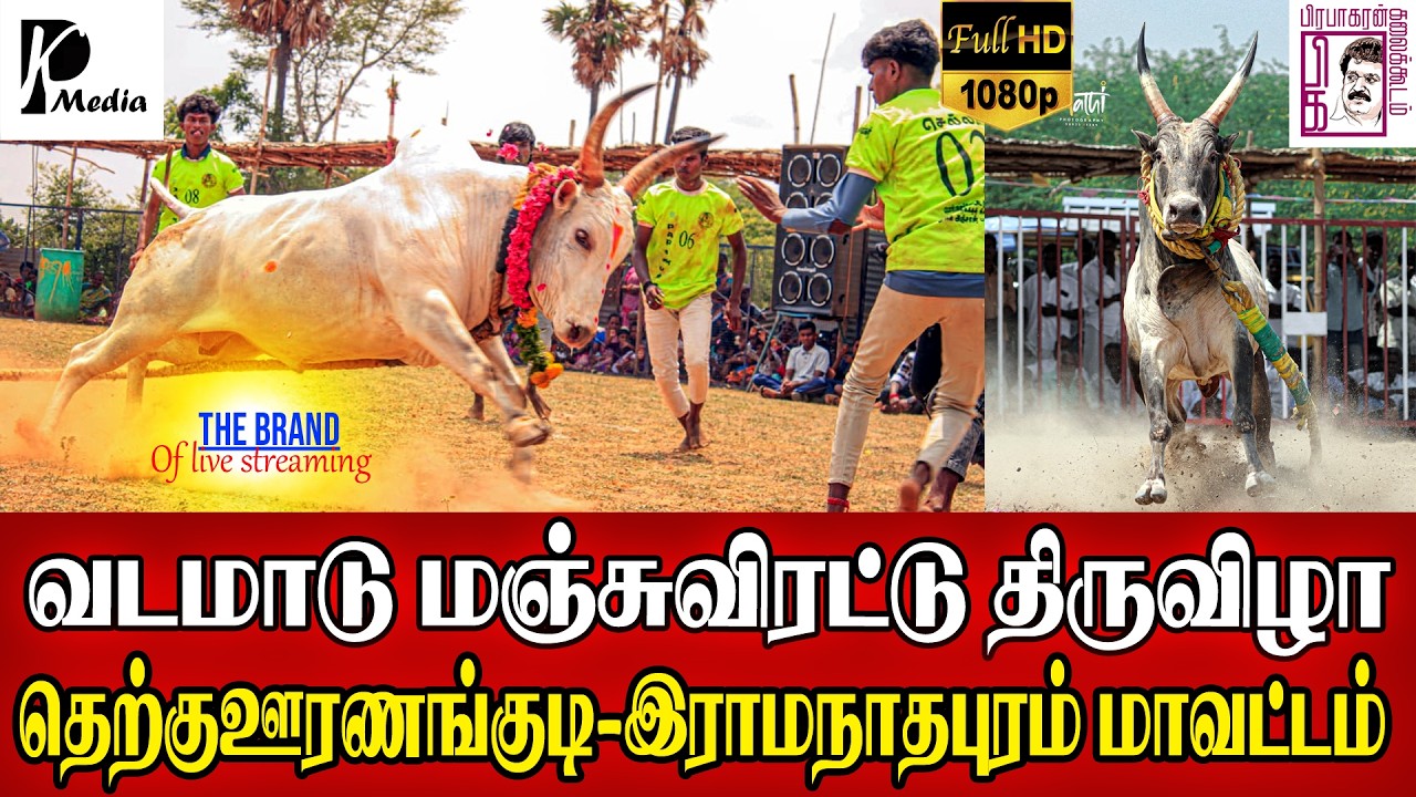 🔴LIVE (நேரலை) |  தெற்குஊரணங்குடி வடமாடு மஞ்சுவிரட்டு 2026 | இராமநாதபுரம் மாவட்டம் | PK Media