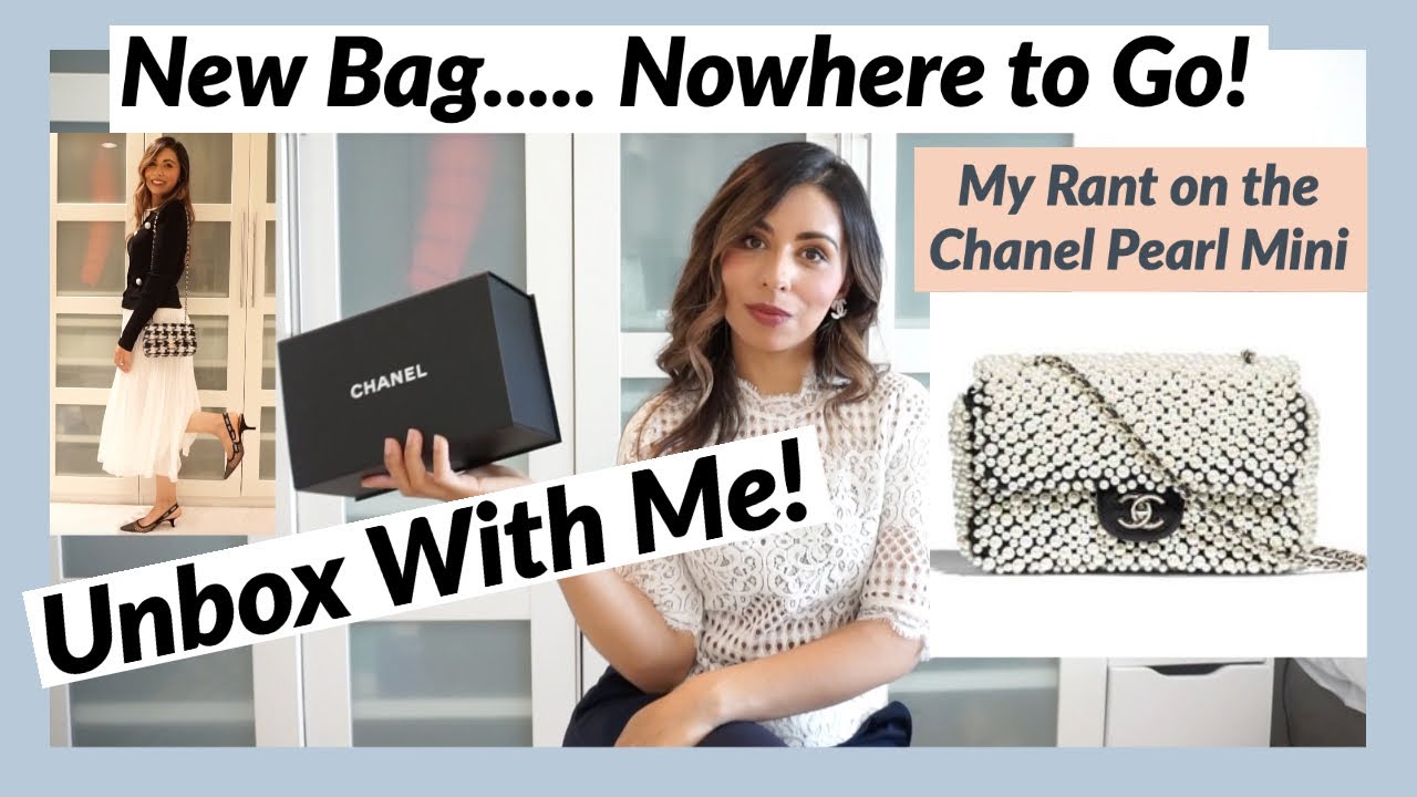 Chanel Unboxing: Houndstooth Tweed Rectangular Mini + Chanel Pearl Mini RANT + “REVIEW” + Lookbook