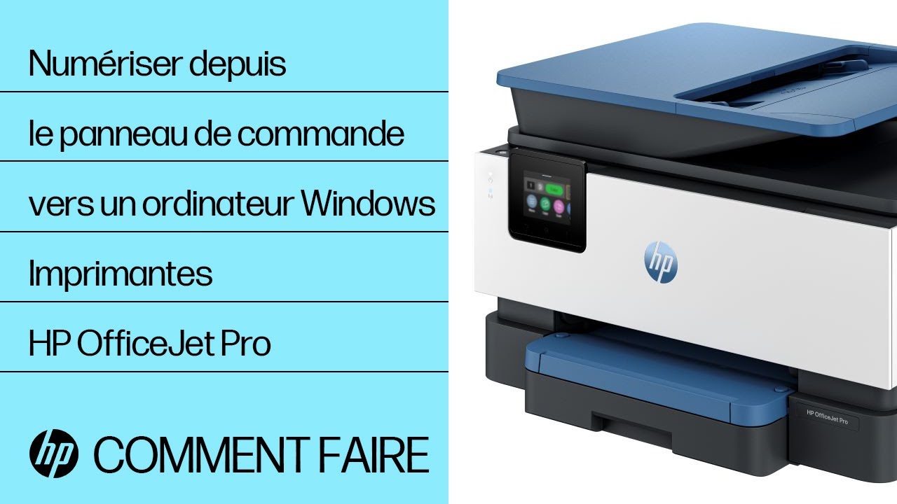 Comment numériser du panneau de commande vers un ordinateur | HP OfficeJet Pro | HP Support