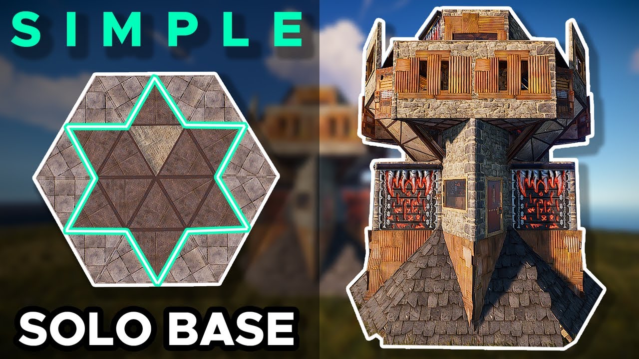 Simple SOLO Base Design - Rust Base Building 2021