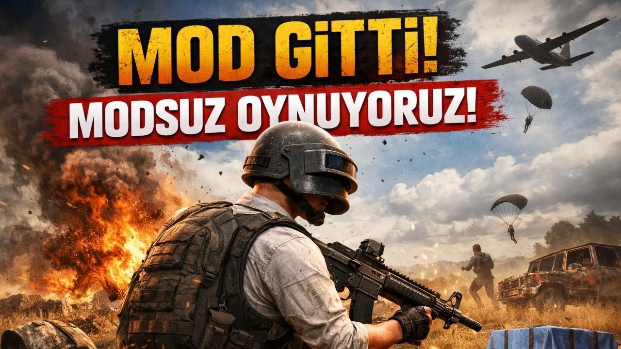 MOD GİTTİ! Artık Modsuz PUBG Oynuyoruz 🔥 Solo Kapışma
