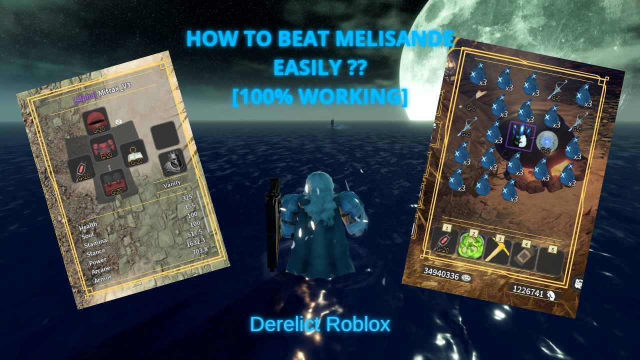 HOW TO BEAT MELISANDE EASILY ?? (100% WORKING) : Derelict Roblox
