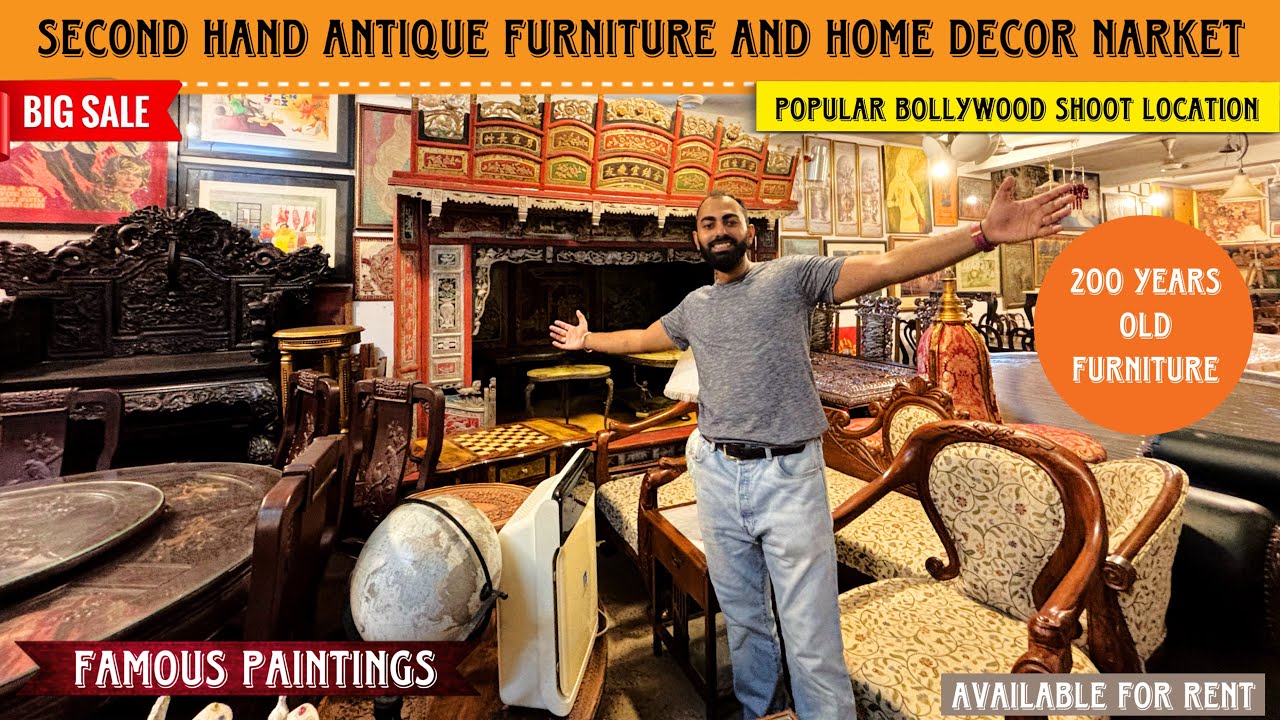 Second Hand Antique Furniture and Home Decor Market Delhi #furniture #homedecor #antique #oldfurnit