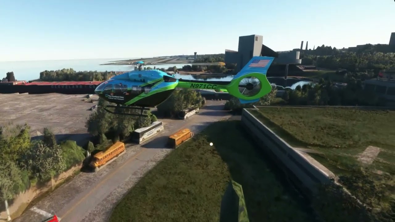MSFS 2020 Vr | Cleveland Clinic H145d2 Flight