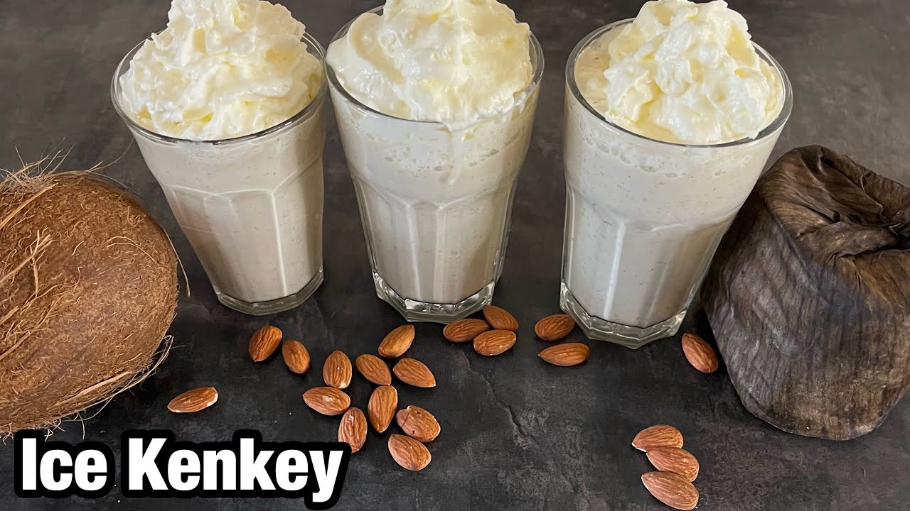 How To Make Kenkey Smoothie With a TWIST || Coconut Ice Kenkey🥥🇬🇭