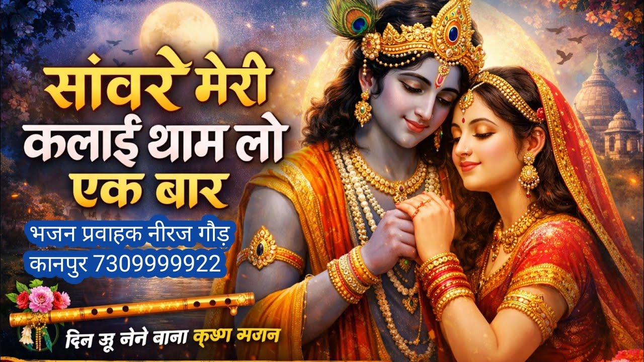 सांवरे मेरी कलाई थाम लो एक बार |दिल छू लेने वाला कृष्ण भजन |Latest 2026 नीरज गौड़ कानपुर 7309999922