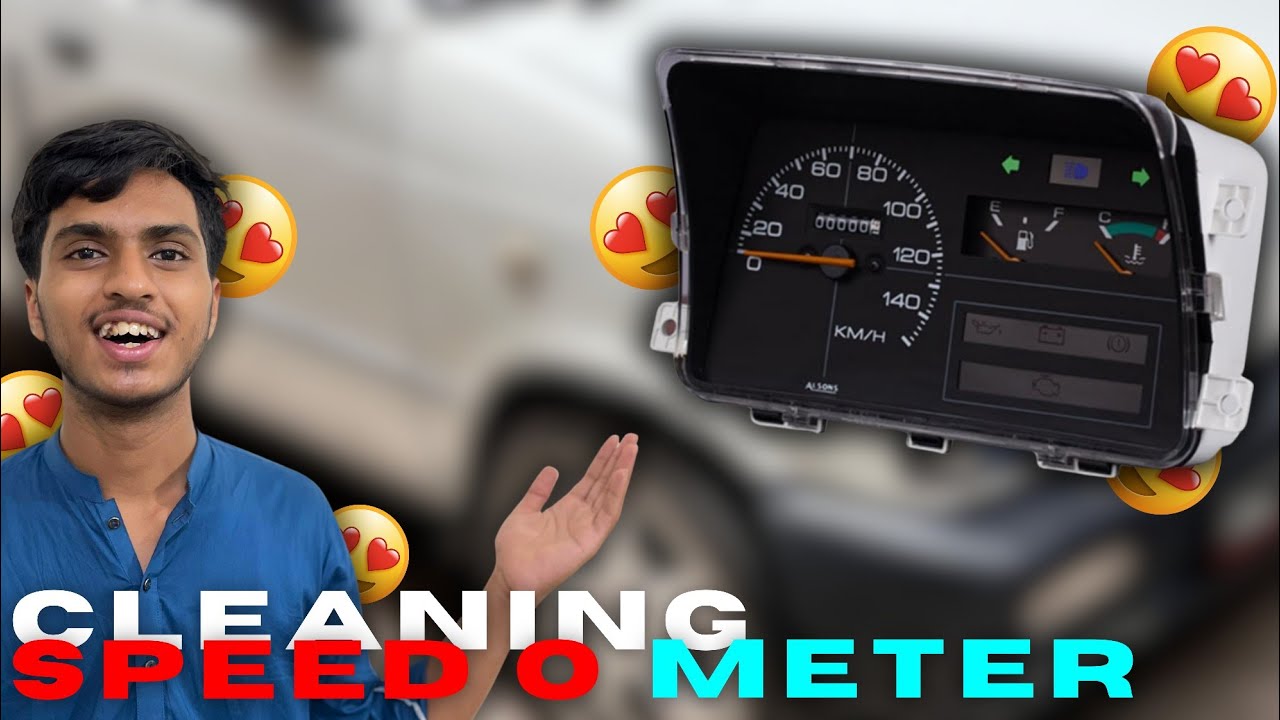 How to easily Clean your Car's Speed-o-Meter ?? | Suzuki Mehran | Authentic Guy