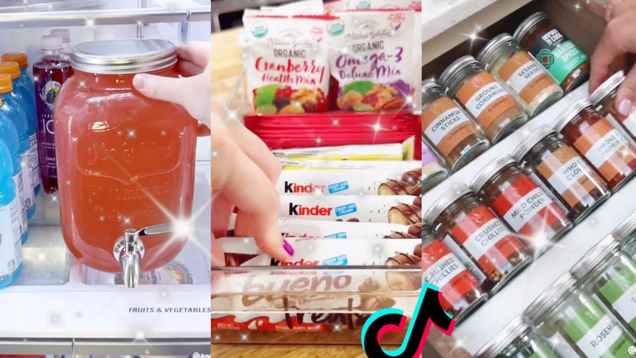 satisfying kitchen refill and restock tiktok compilation 🍇🫒🍒