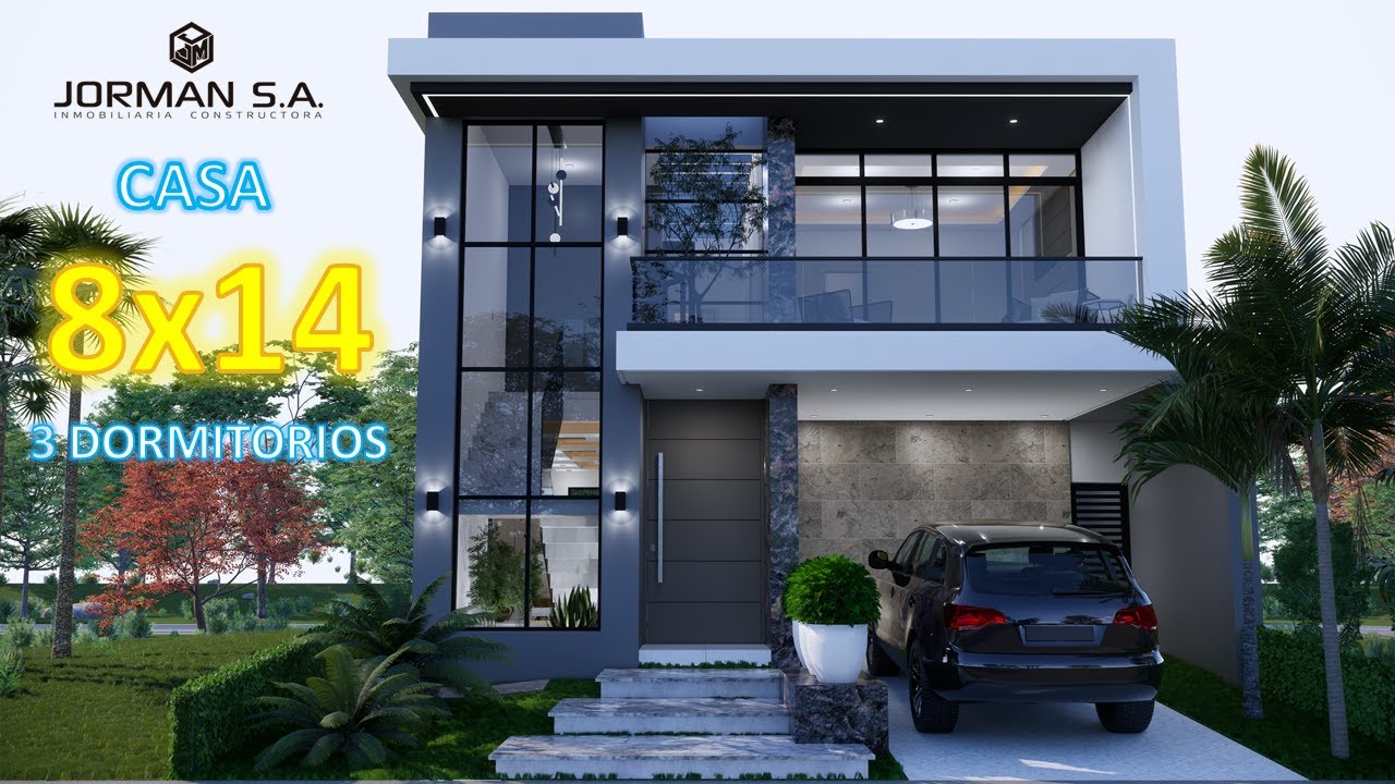 House Design | Modern House Design | 8x14m 2 Storey | 3 Bedrooms
