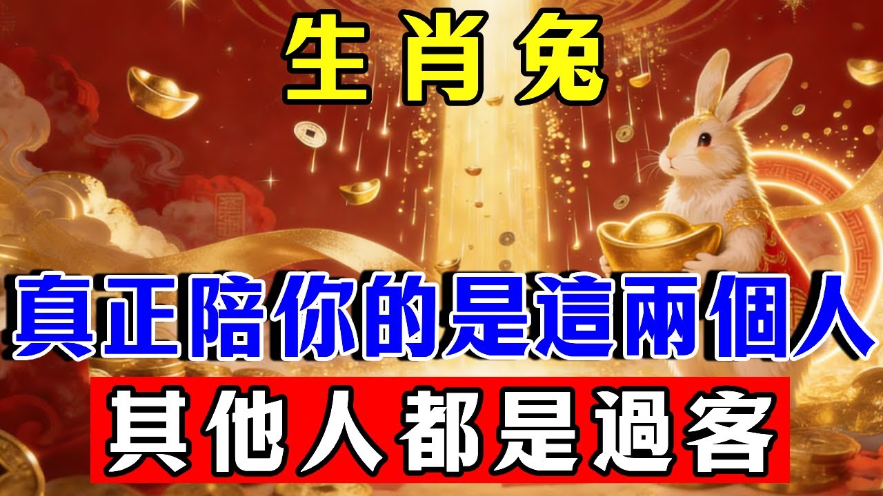 生肖兔，真正陪你一生的是這兩個人，其他人都是過客！#生肖 #運勢 #命理 #屬相 #風水 #財運 #佛陀 #佛學 #佛法 #佛教 #修行 #智慧 #因果 #佛家