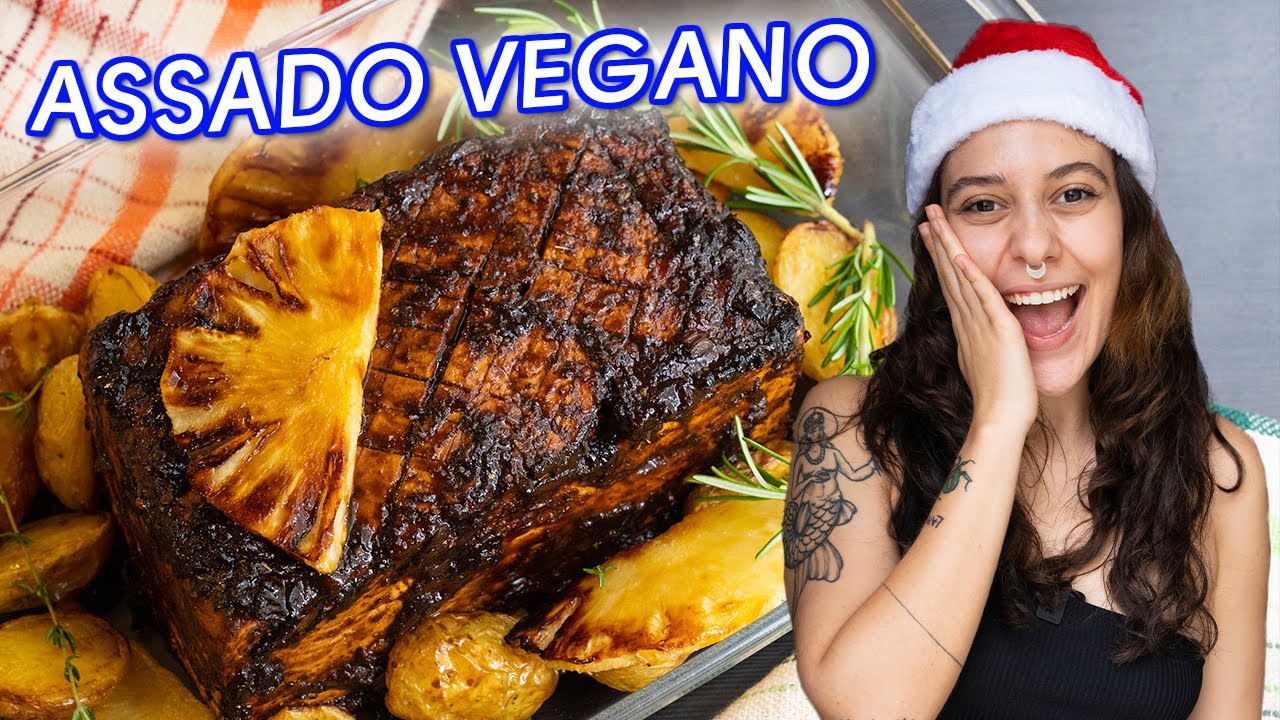 ASSADO VEGANO DE NATAL 🎄 (Fácil, Saudável e Delicioso)