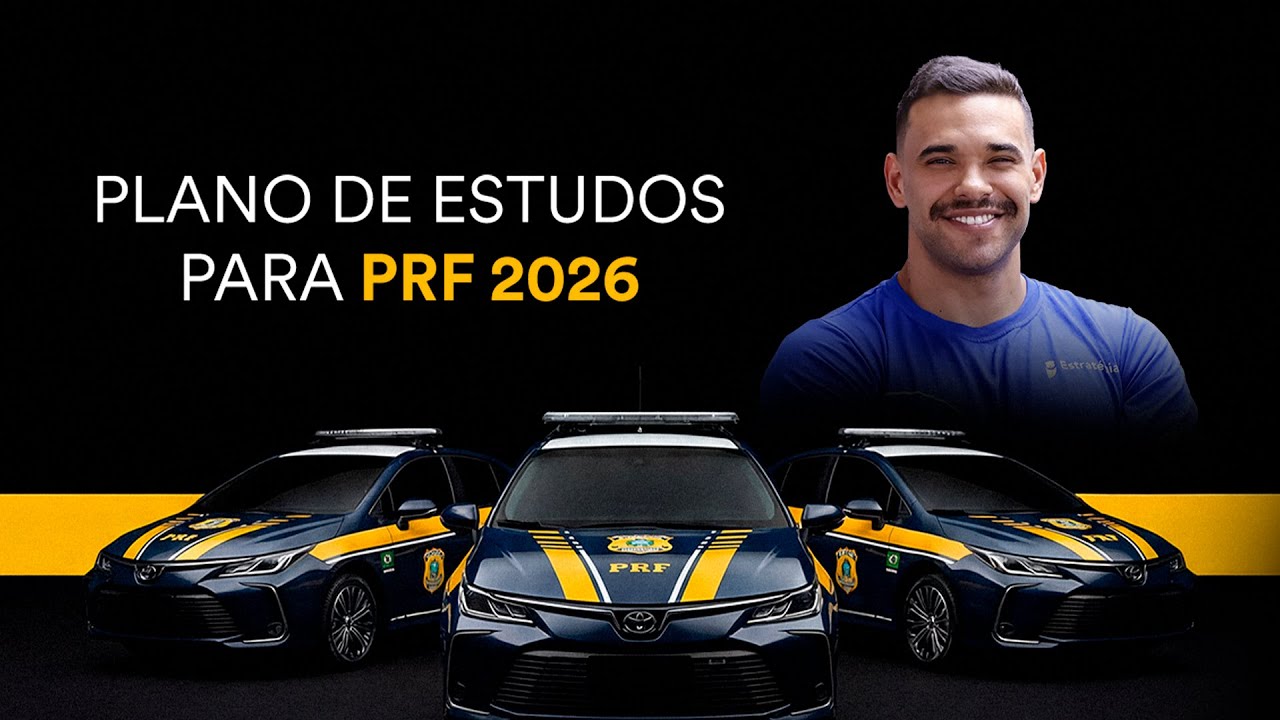 Plano de estudos para PRF 2026