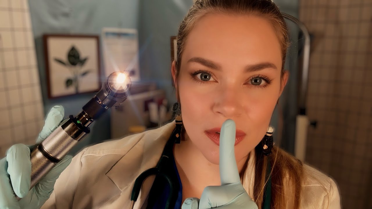 ASMR Head to Toe Total Body Exam & Ear Cleaning | No Talking