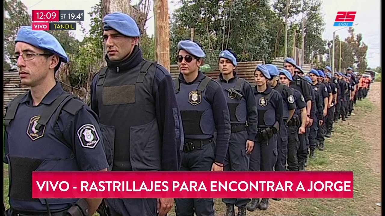 Extenso rastrillaje por el joven desaparecido en Tandil