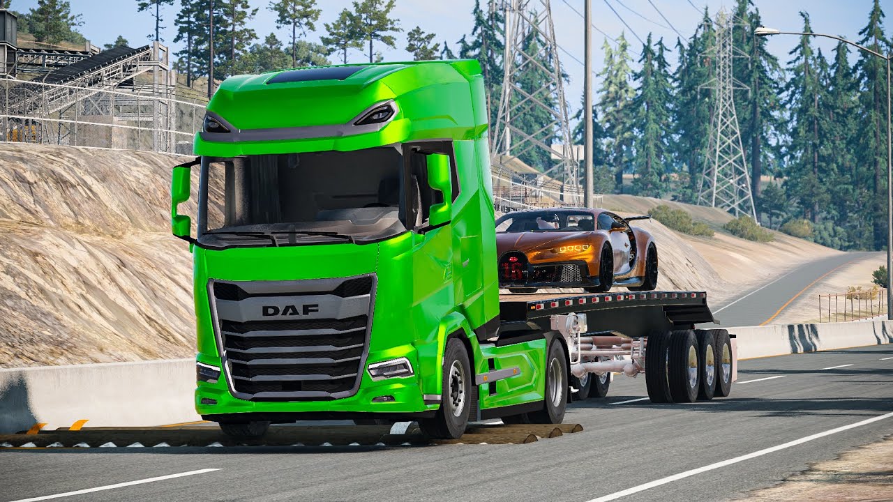Trucks vs Cars Speed bumps on Highway #08 #crashdrive #beamngdrive #beamng 