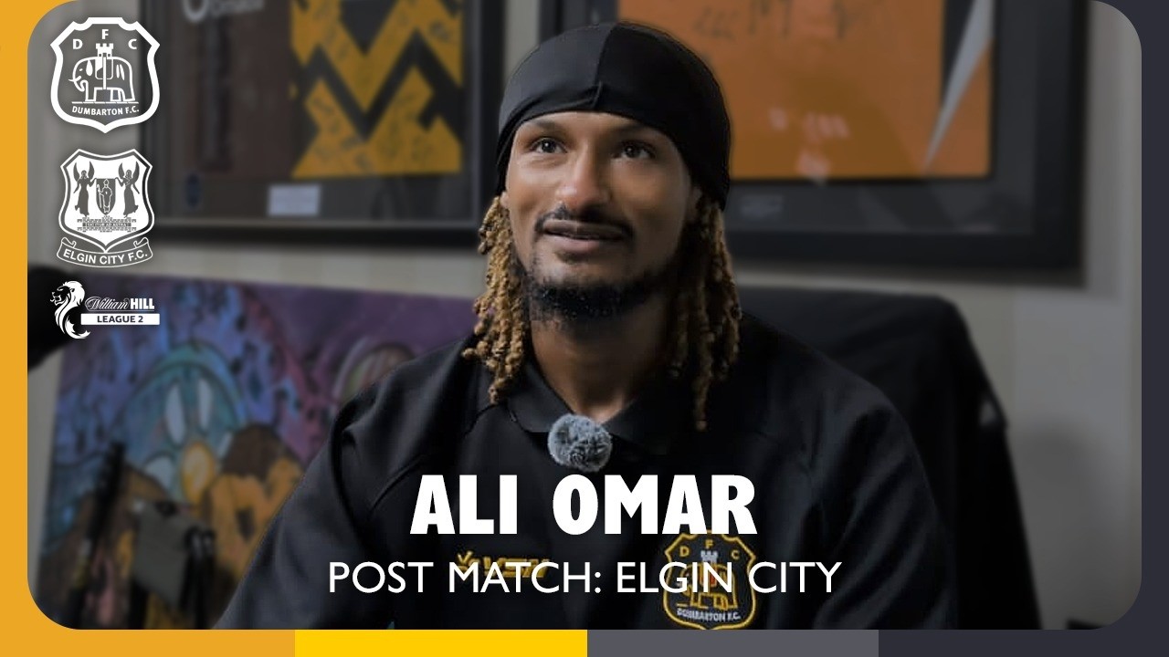 Ali Omar | Post-Match Interview | Dumbarton 2-1 Elgin City | William Hill League 2