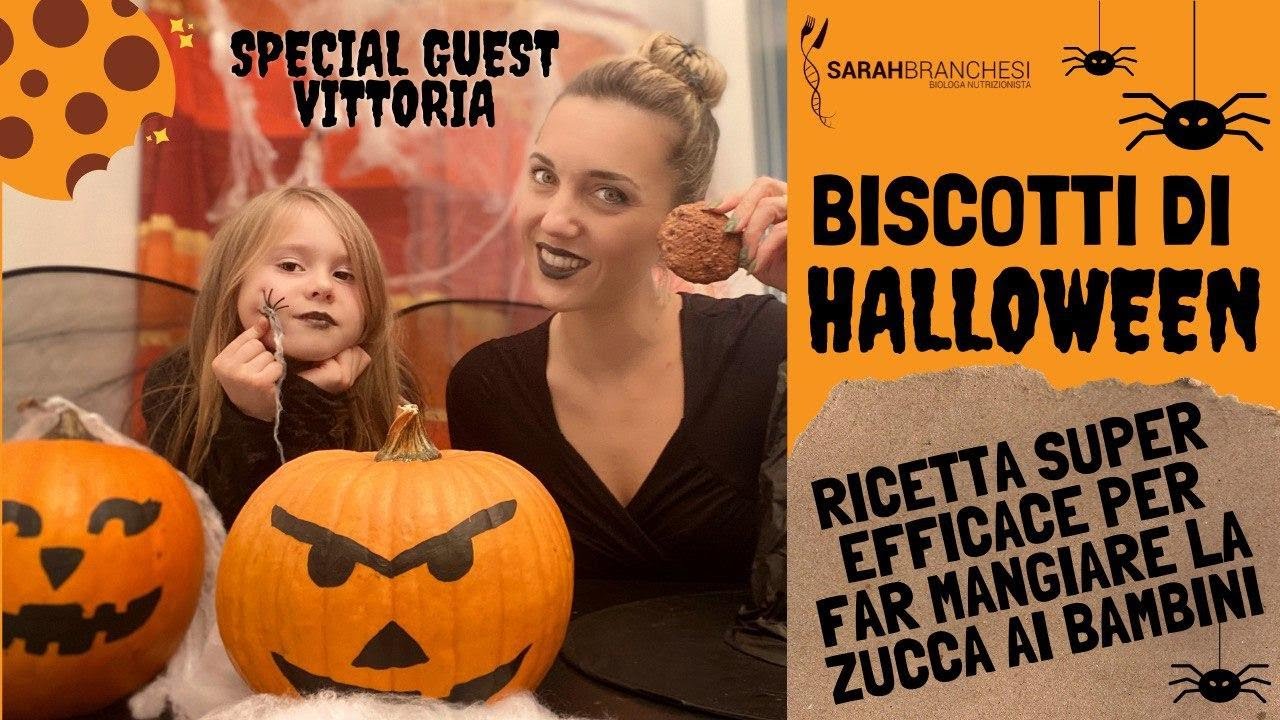 FAR MANGIARE LA ZUCCA CON I BISCOTTI DI HALLOWEEN
