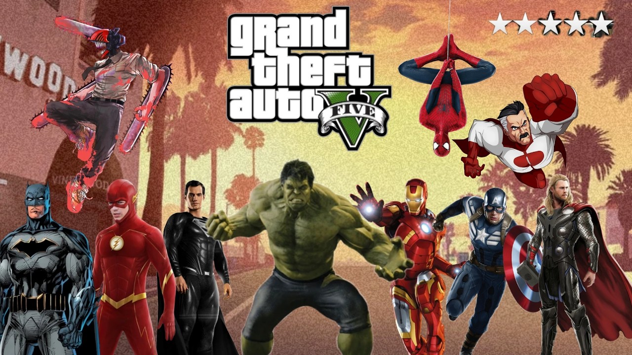 GTA 5 - SUPERHERO MODS - gta v