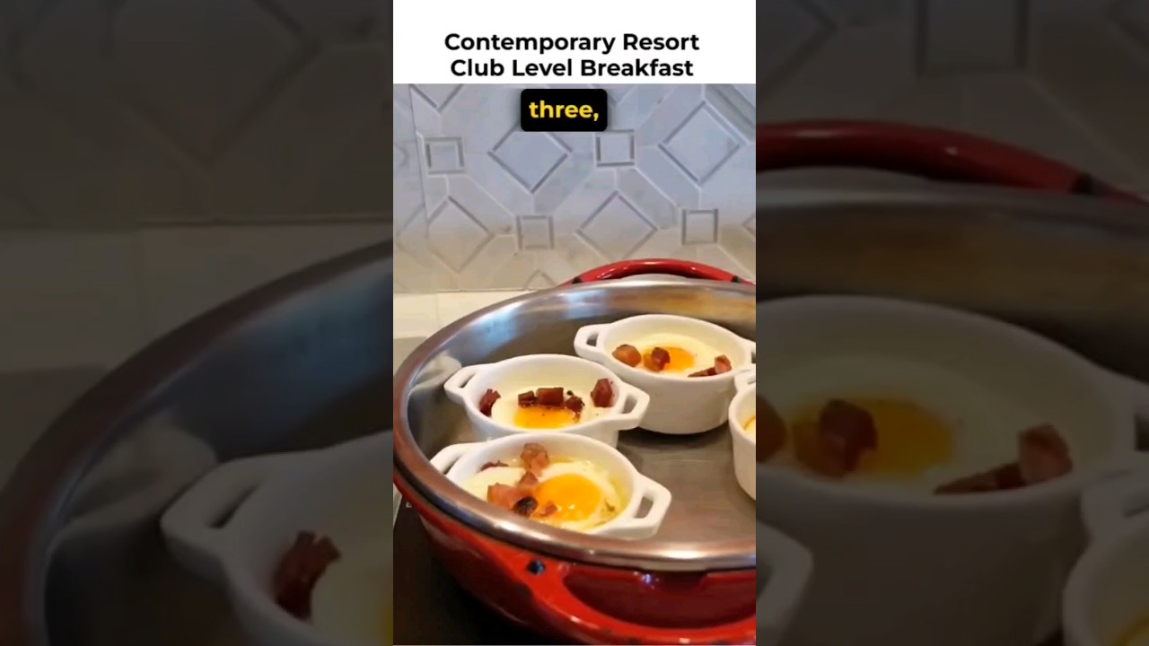 Best resort breakfast: Disney's' Contemporary Resort Club Level offers the best eats.