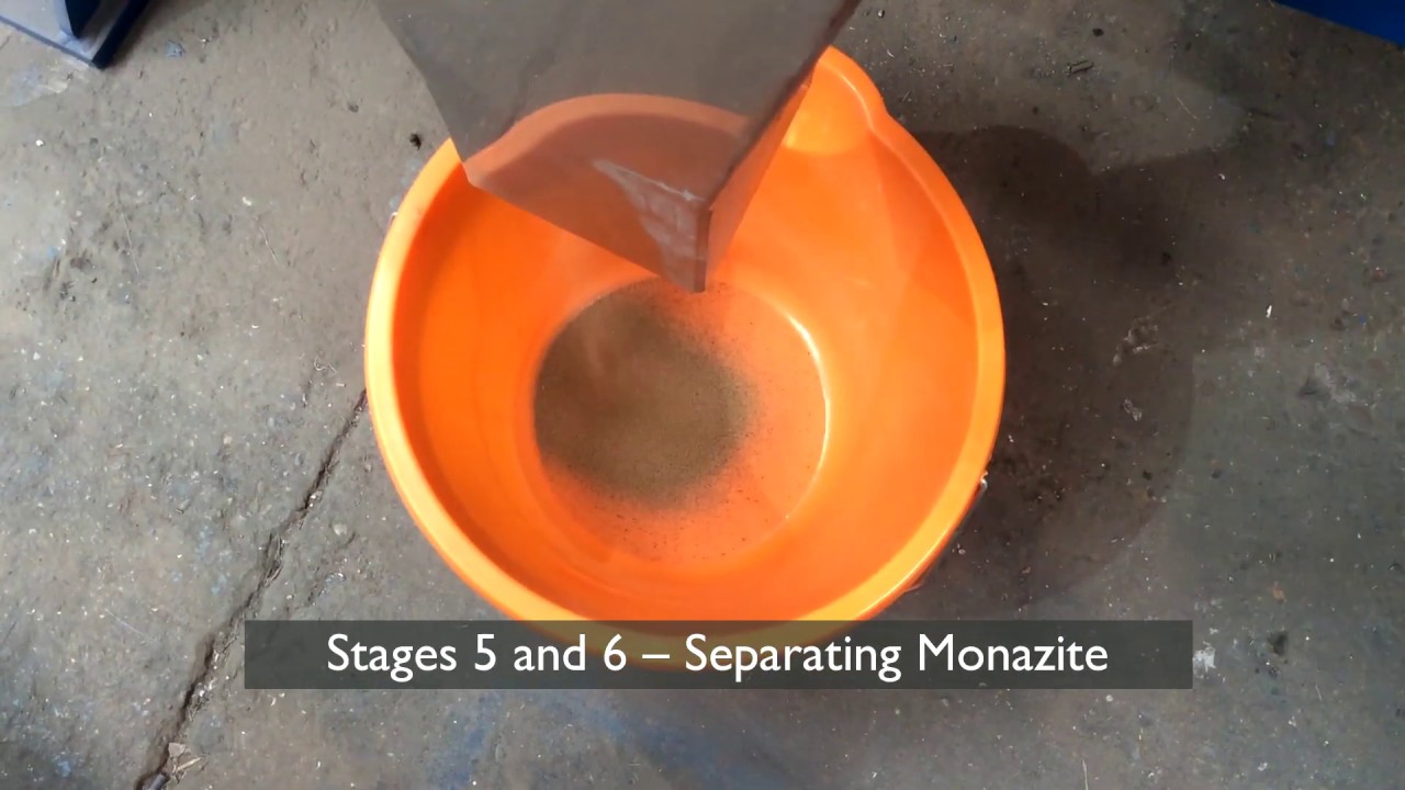 Magnetic Disc Separator Separating Magnetic Minerals Found In Beach Sands