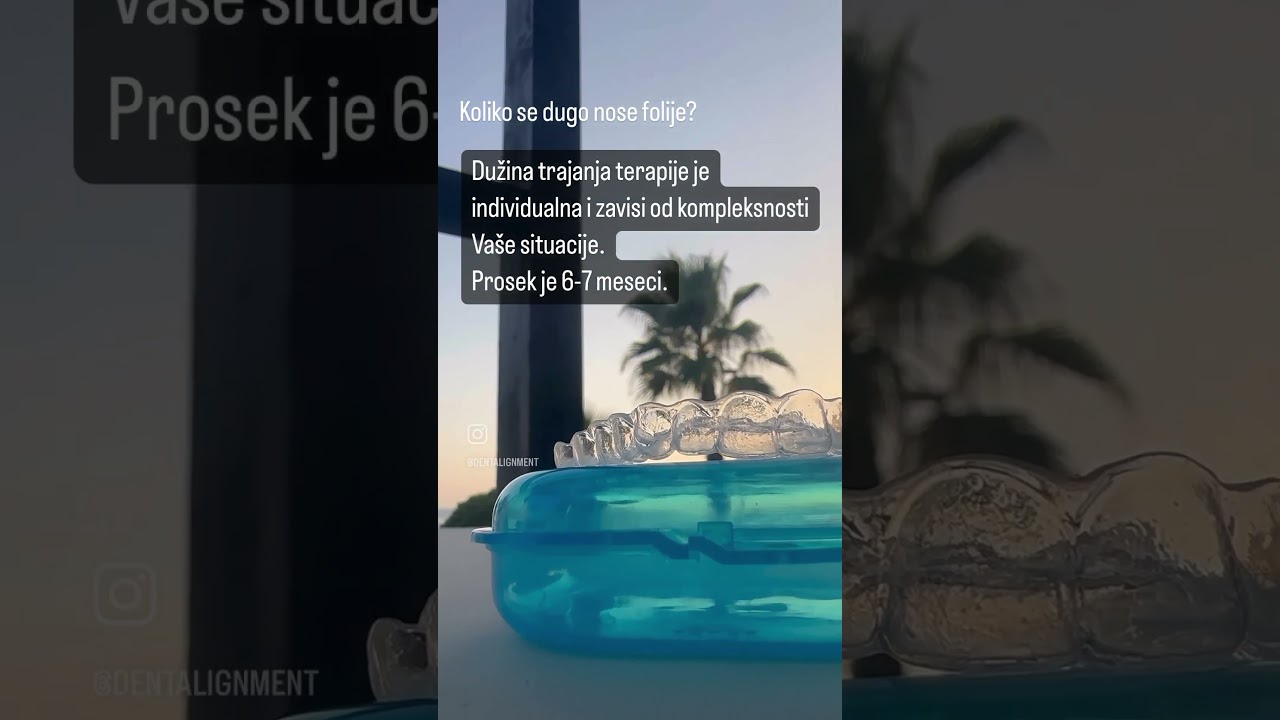 DentAlign providne folije za ispravljanje zuba.