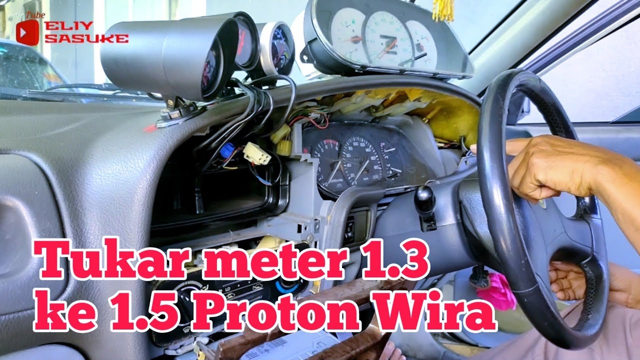 Tukar meter kereta 1.3 ke 1.5 | Proton wira aeroback | wayar meter rpm