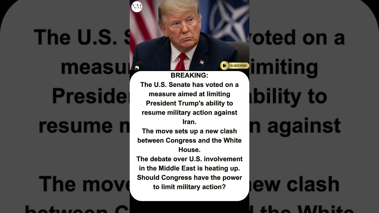 Senate Votes To Challenge Trump's Iran Policy
