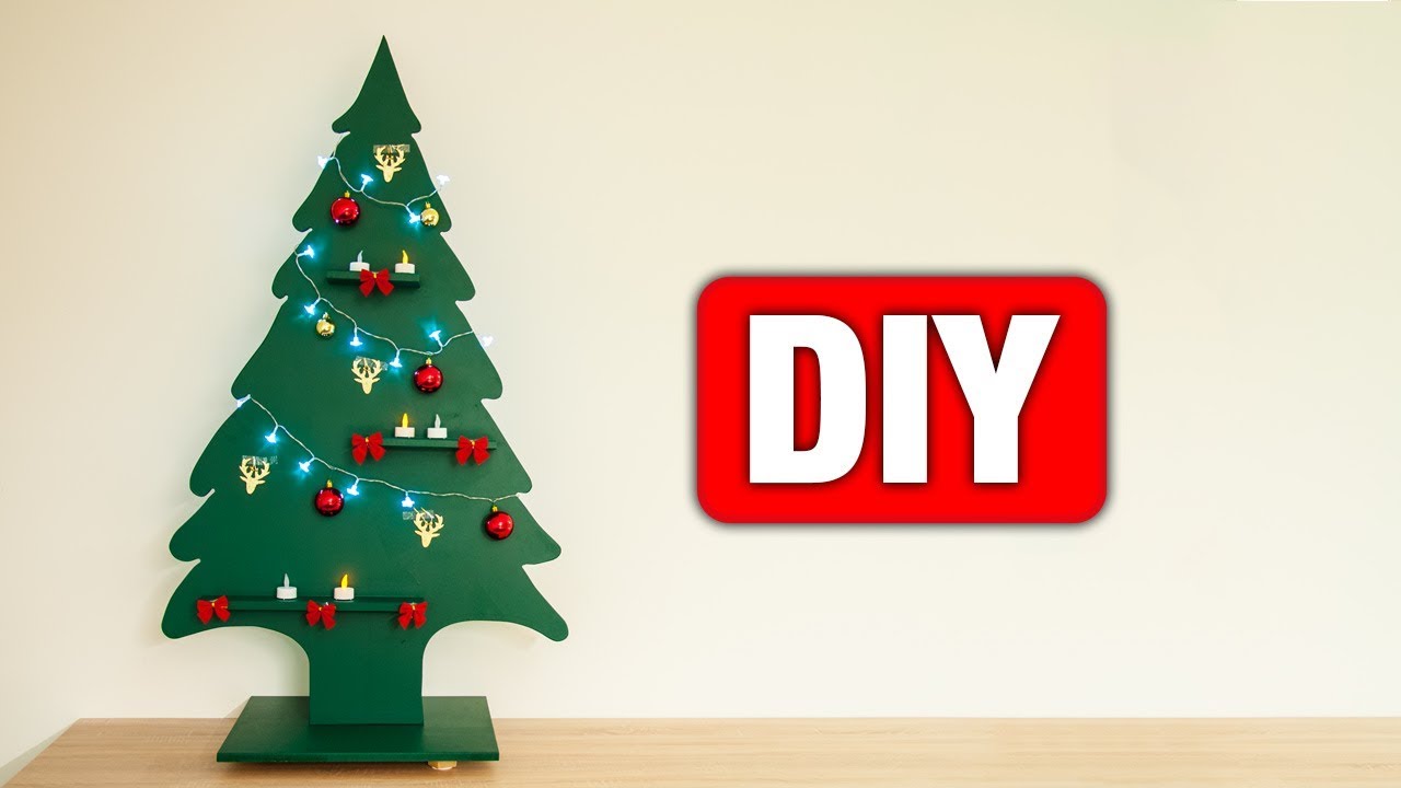 DIY - Tannenbaum aus Holz bauen 🌲 | Einfach und g&uuml;nstig