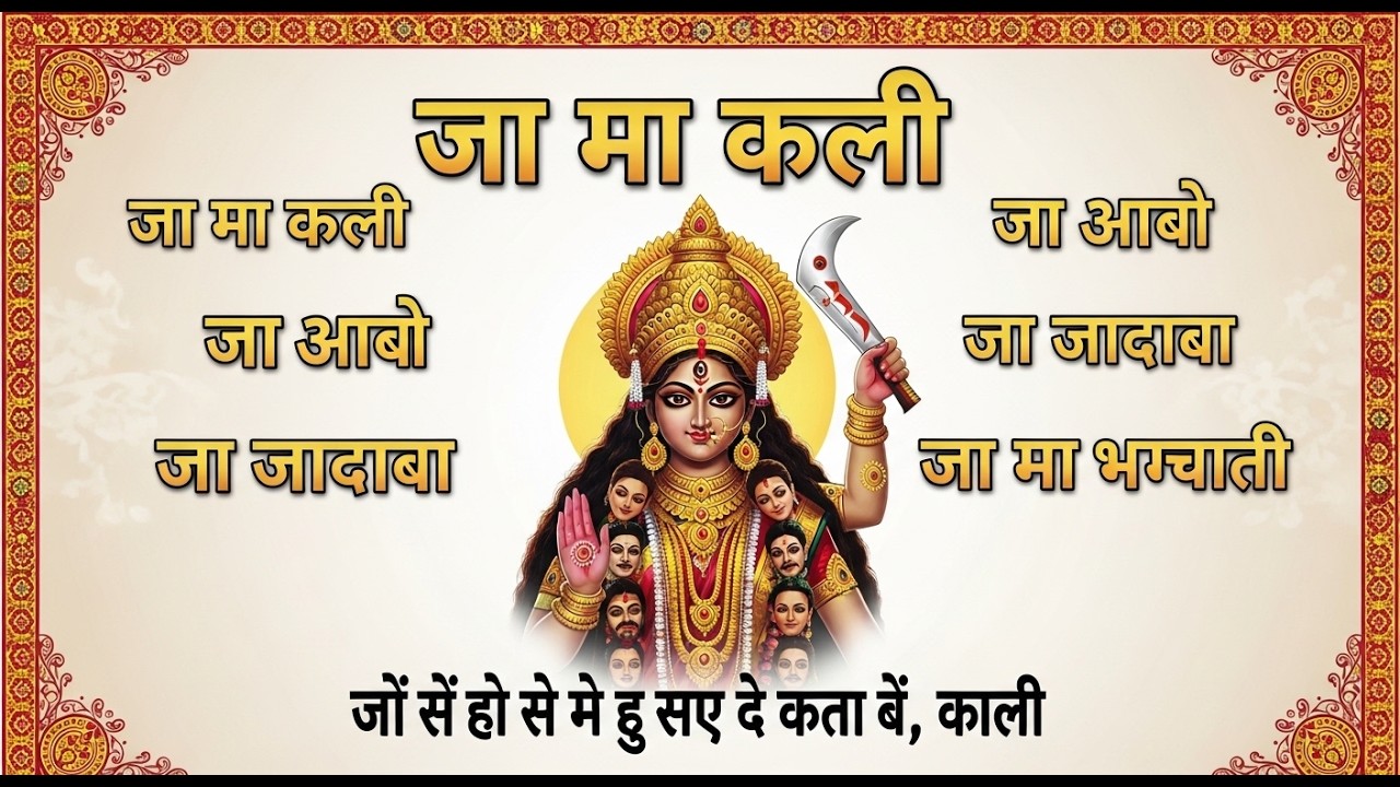 जय जय माँ काली, जय जय अम्बे,जय जय जगदम्बे, मैया जय जय अम्बे। रोती हूँ तेरे दरबार में, काली माता,