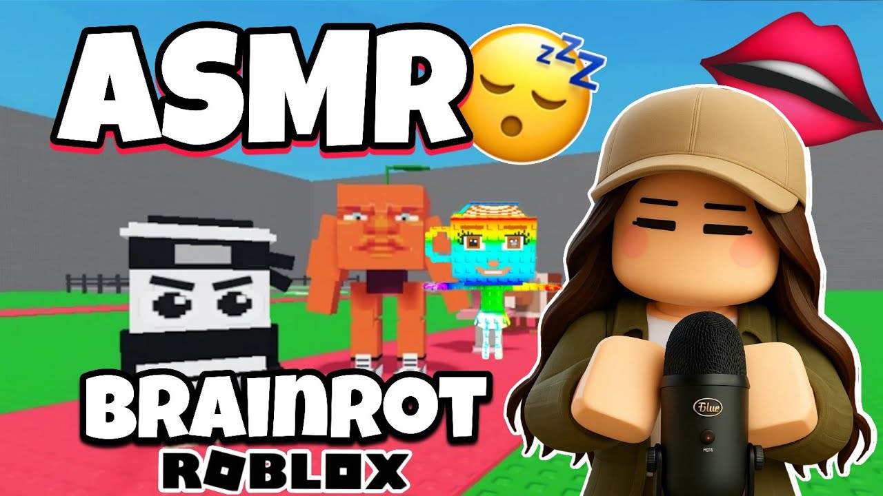 ASMR Français • JE TE RELAXE SUR BRAINROT ROBLOX (BRUITS DE BOUCHES et CHUCHOTEMENTS) 😴