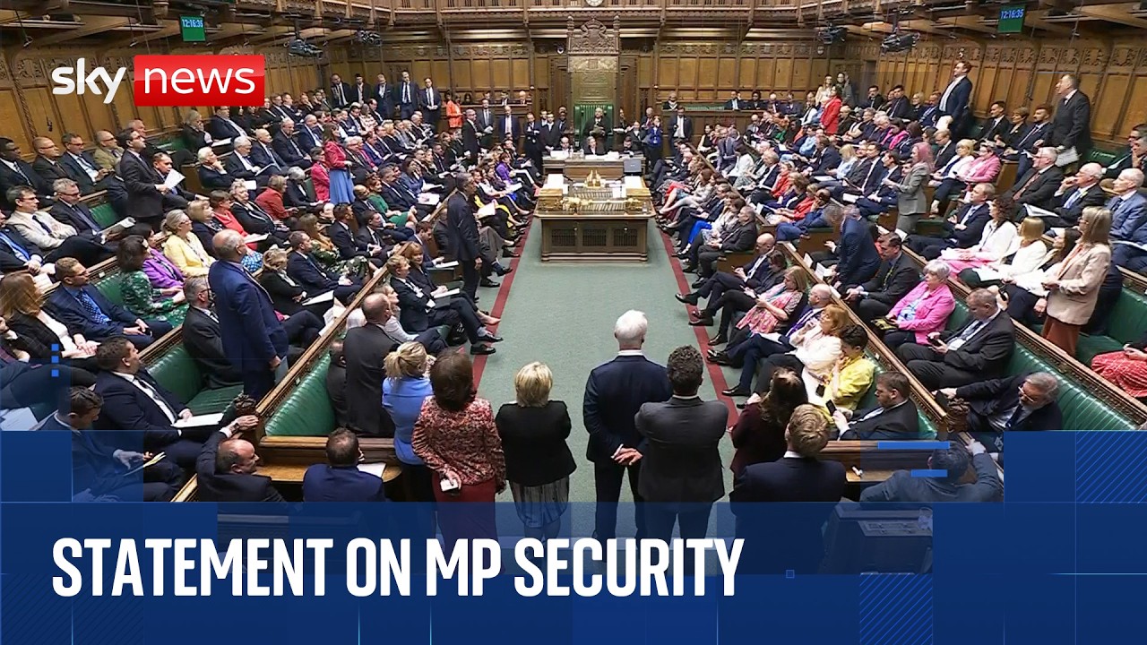 Commons statement on MPs' security after murder of Ann Widdecombe