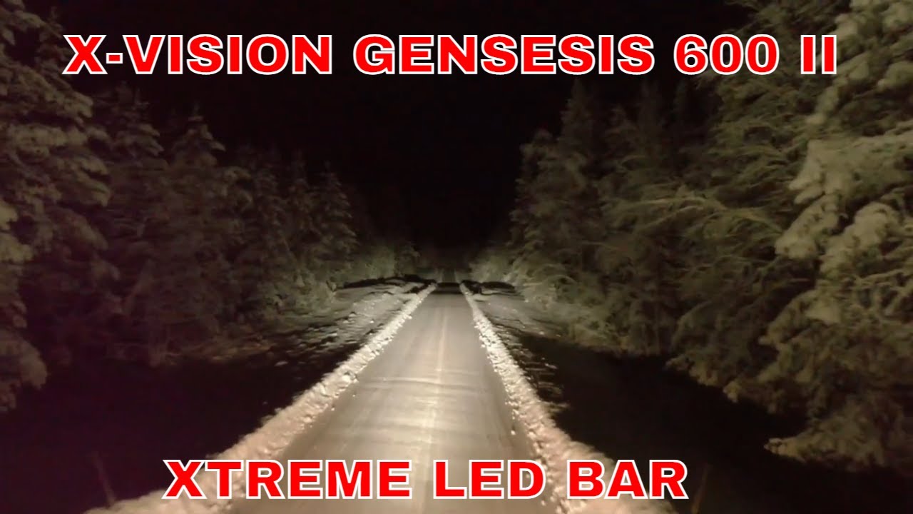 X-VISION GENESIS 600 GEN 2 LYSTEST - 120w extreme led bar light test -