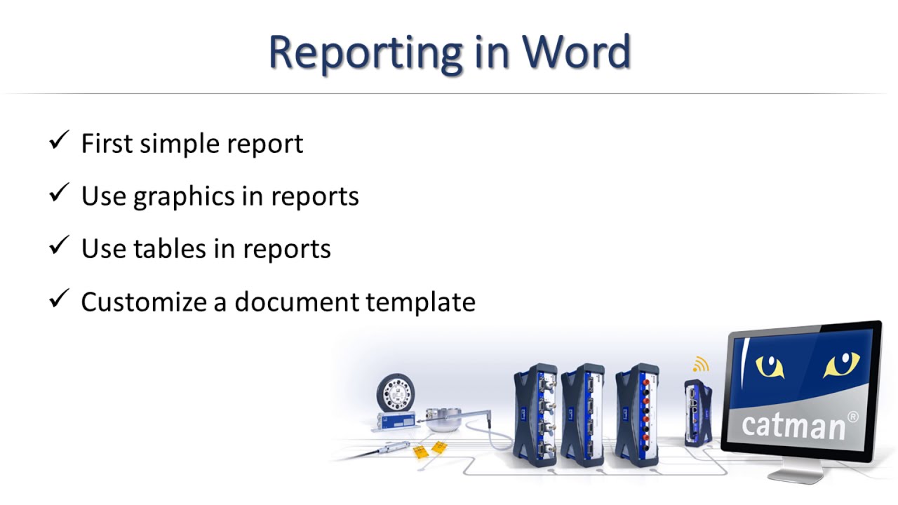 Reporting in Word with catman