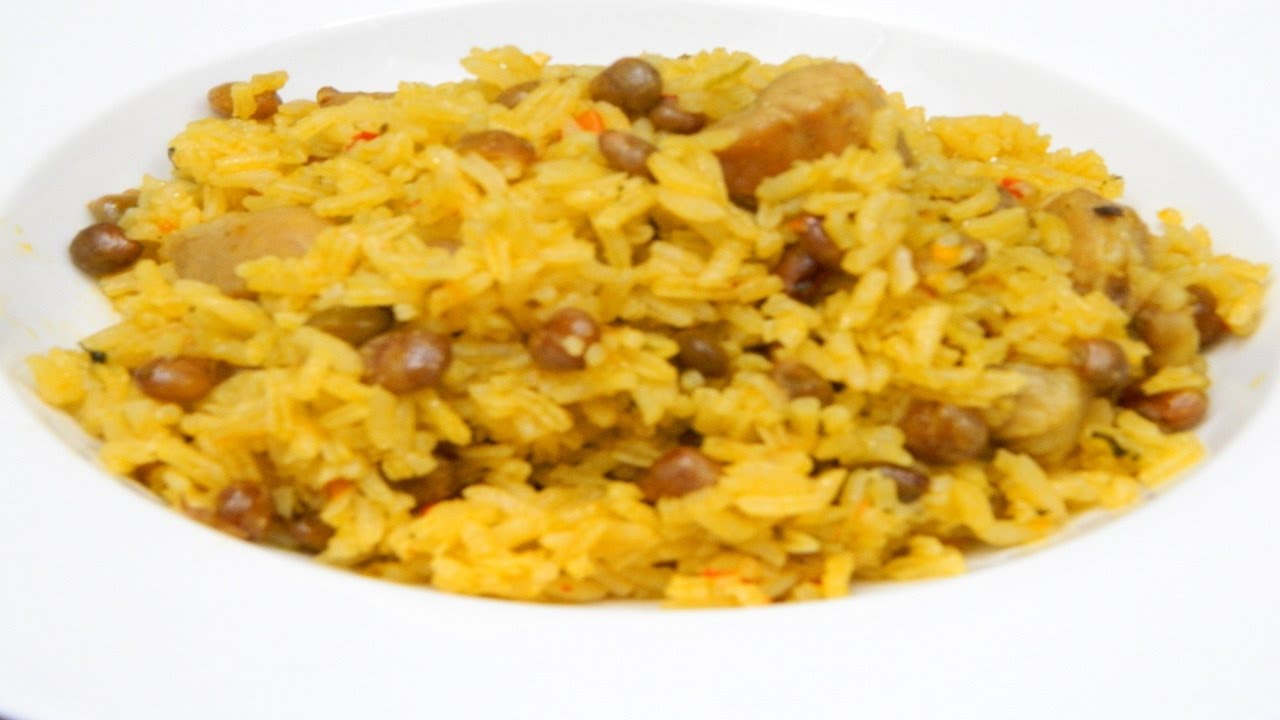 Como hacer  Arroz con Gandules al estilo Campo con masitas de cerdo!