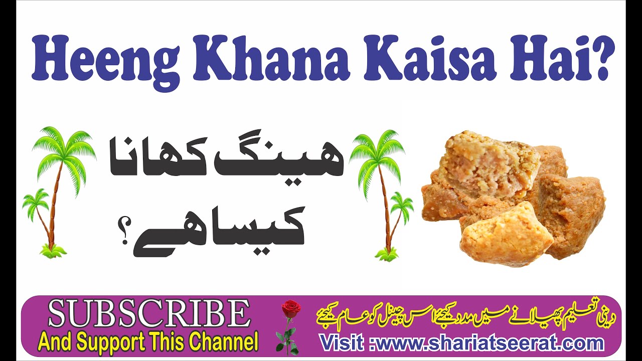 Heeng Khana Kaisa Hai? ¦¦ By.Hashimuddin Qadri