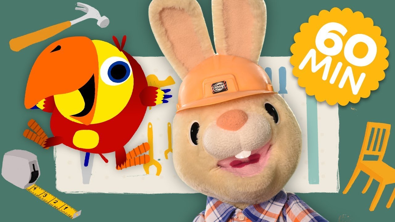 Harry And Larry Pretend Play Carpenter | Baby Learning First Words with The Jobs Songs for Toddlers