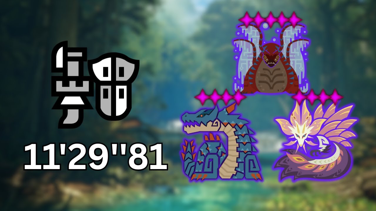 Gunlance Serenade of Scarlet Water 11'29''81 | MHWilds