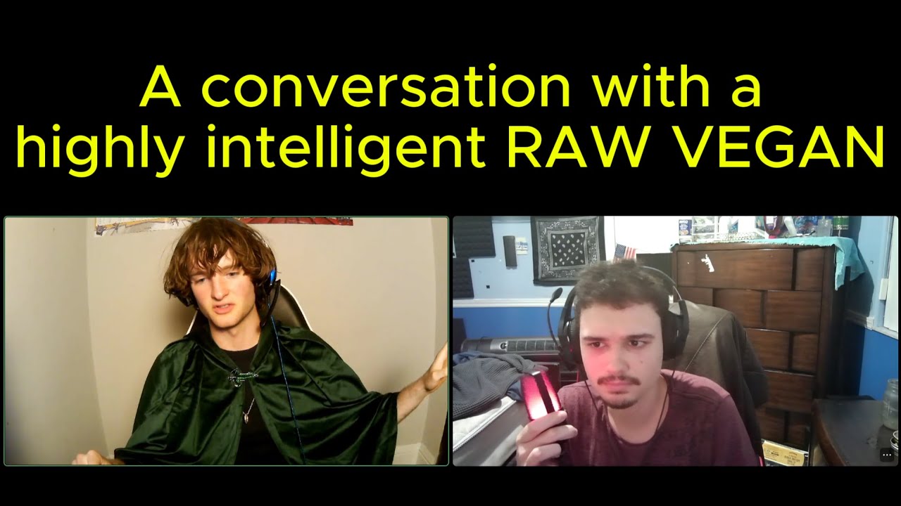 A conversation with a highly intelligent RAW VEGAN (Raw meat, Giants, Space, Goatis, Exercise)